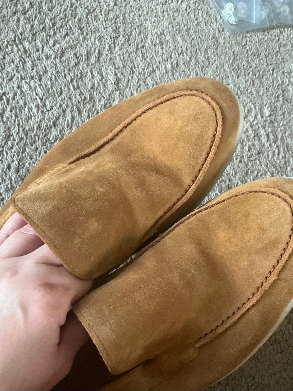 Magnanni Suede Slip-On Loafer in Tan